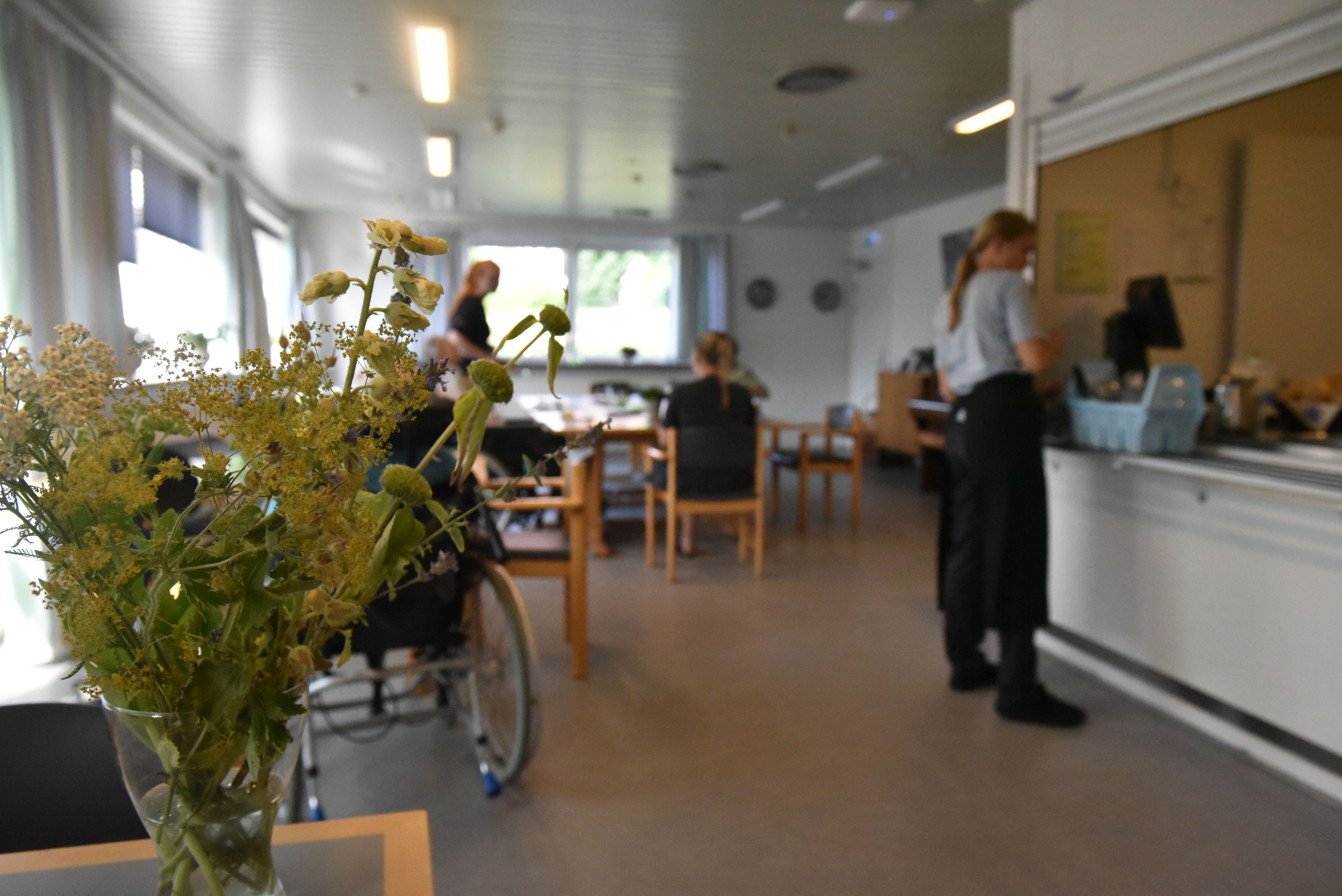 Fællesrum hos Dronningborg Plejecenter