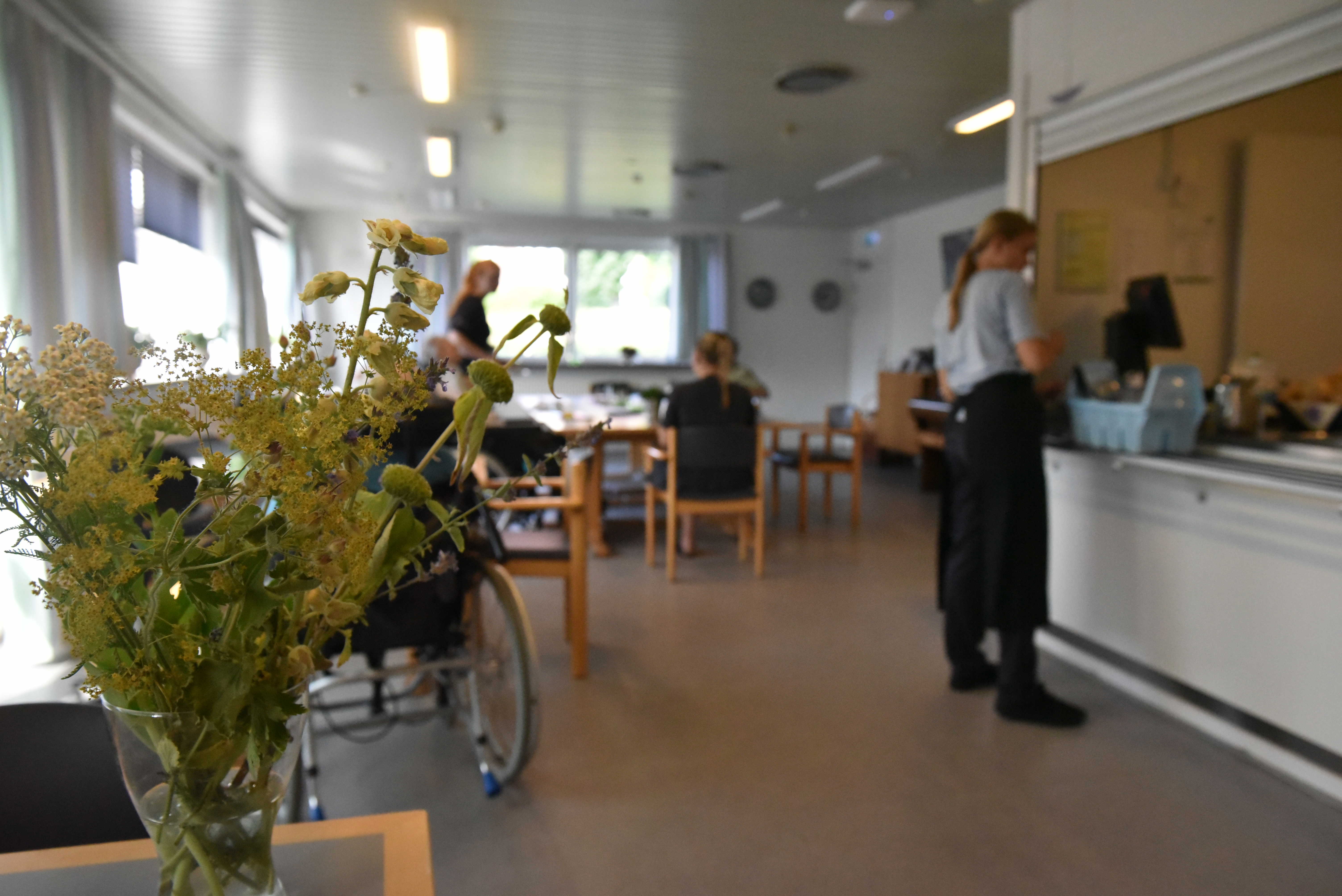 Fællesrum hos Dronningborg Plejecenter